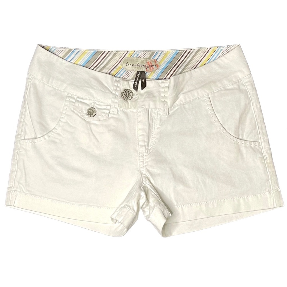 Boom Boom Jeans 5 Pocket Shorts~ White